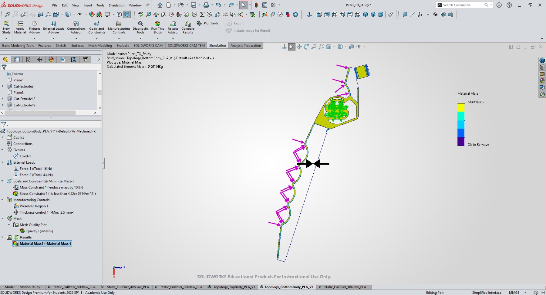 Additive Manufacturing Plier Project visual 2